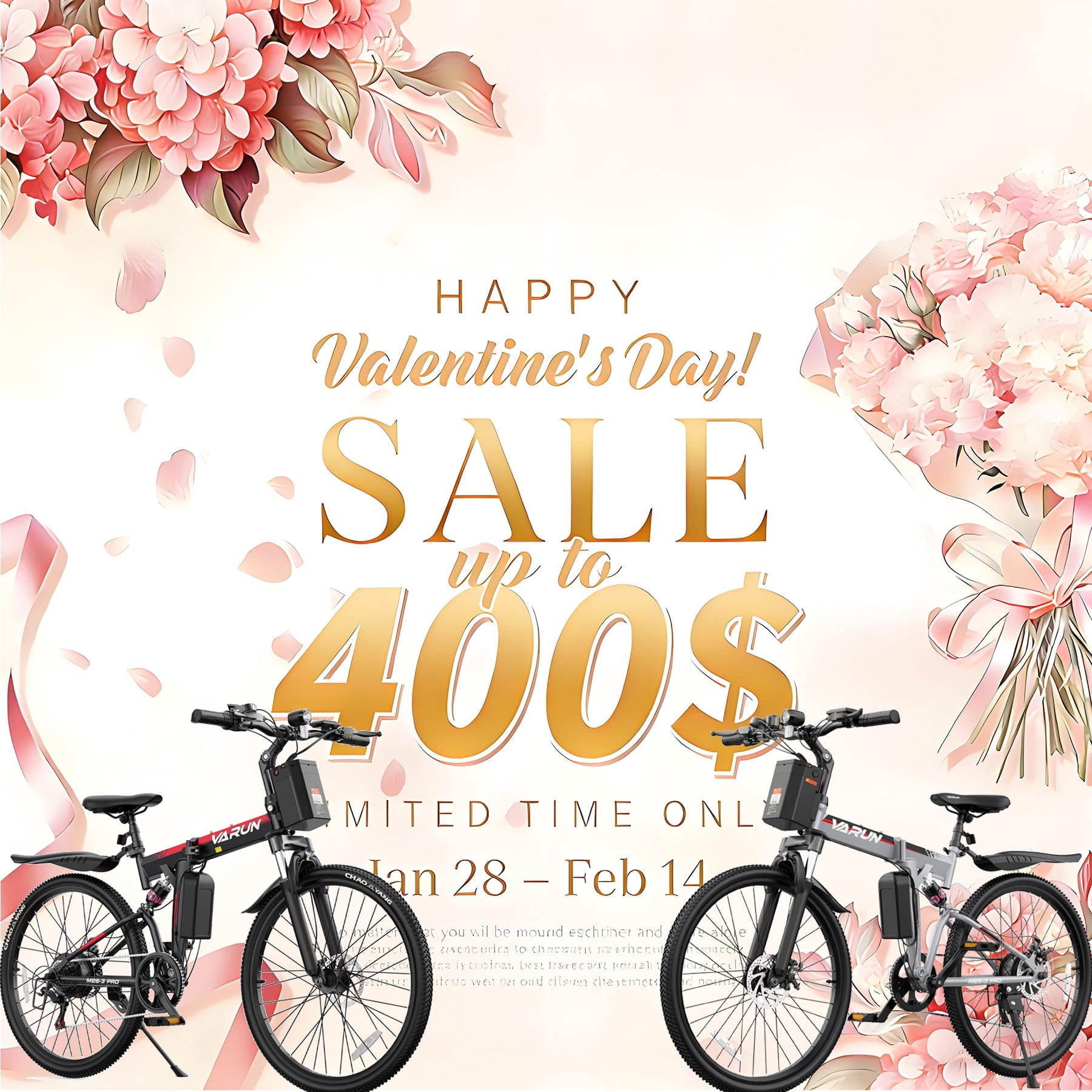 VARUN Electric Bike, 26 Foldable Ebike, Peak 750W Motor, 48V 374.4Wh Battery, up to 20+mph 50 Miles, 7 Speeds with Bike Pump, Phone Holder & Bike Lock & Rear Light, E Bike for Adult, UL2849(Black)