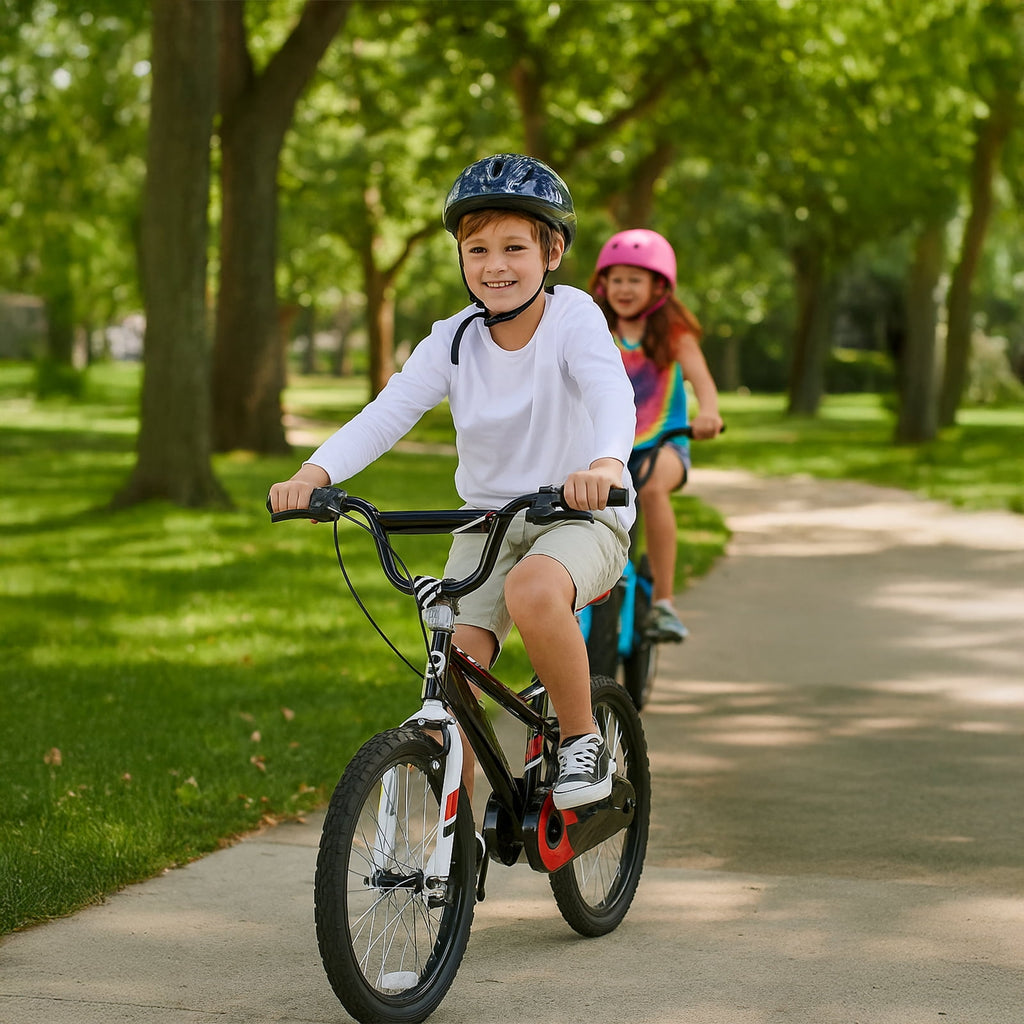 Anlibatt Kids Bike Boy Bicycle 16 inch for Children Age 4-6 Years Old Height 38-48 in Toddler Cycling Dual Hand Brakes Blue Sport Bikes