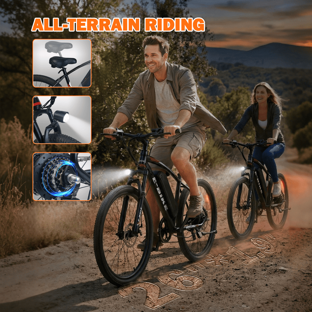 XKJ Electric Bike for Adults with 1000W Brushless Motor,25MPH,Commuting Electric Mountain Bike with 720Wh Removable Battery,7-Speed, 26 Tires, Full Suspension,Lightweight Ebike,40 Miles,UL2849