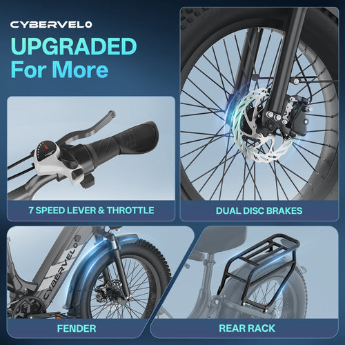 1000W Folding Electric Bike,48V 20AH Removable Battery EBike,30+MPH,80 Miles Max Range Electric Bike for Adults, 20 Fat Tire Foldable ebike, Adult Electric Bikes for Commute All Terrain