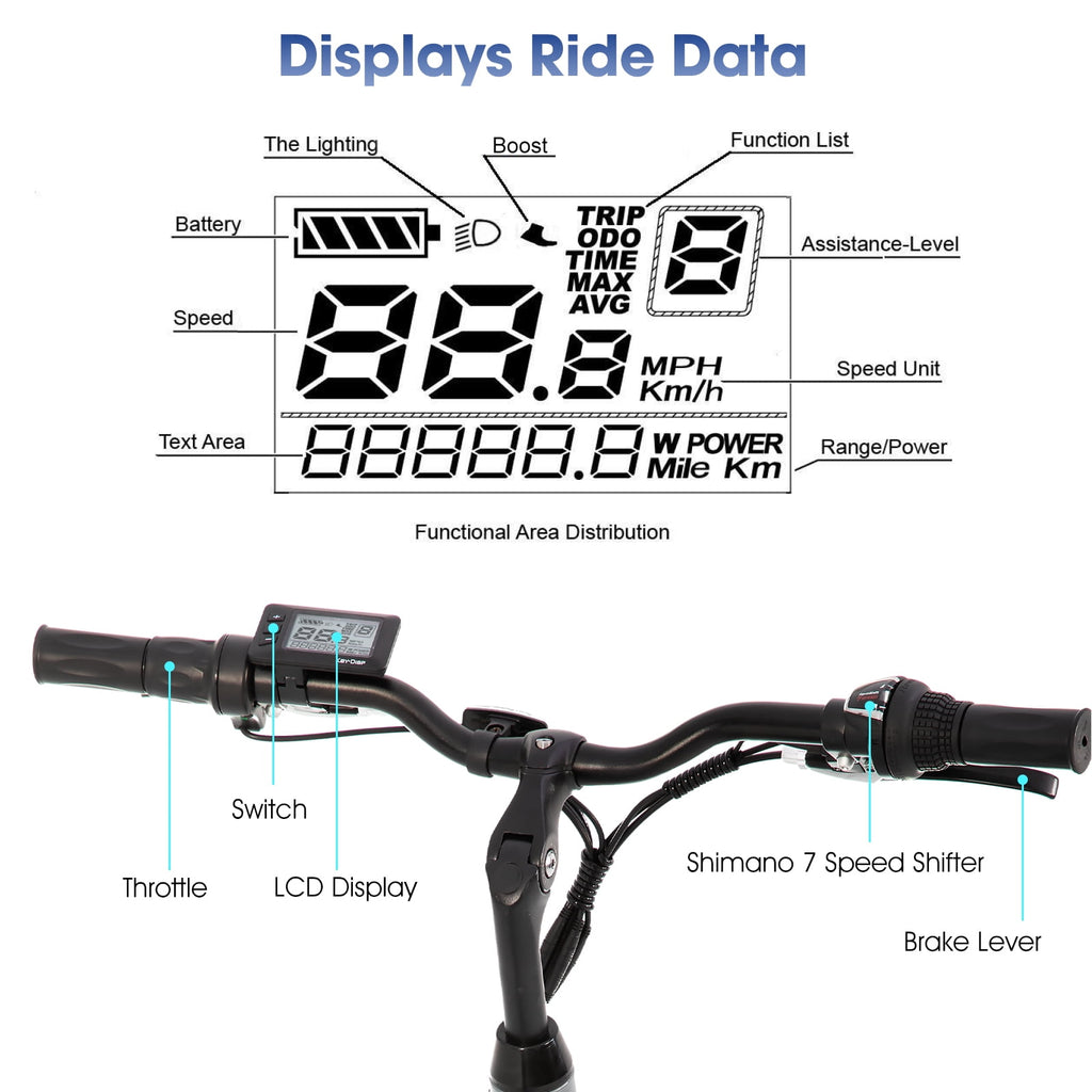 Hiland 350W Electric Bike for Men Women, 700C Step-Through Commuter Ebike, 36V Removable Battery UL2849, 7-Speed Electric Bicycle, 20mph, Khaki