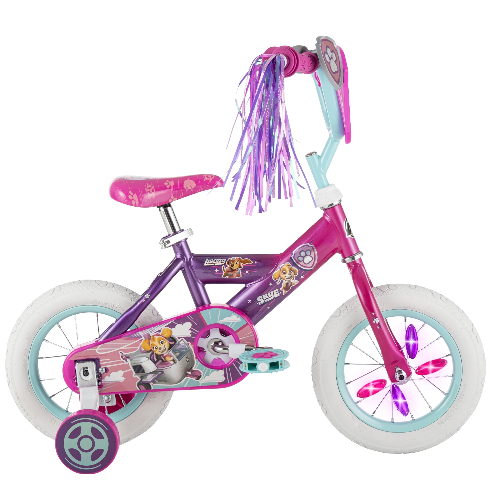 Huffy 12 Paw Patrol Kids' Bike, Fits Riders 37 - 42, Pink, Youth, Girl's