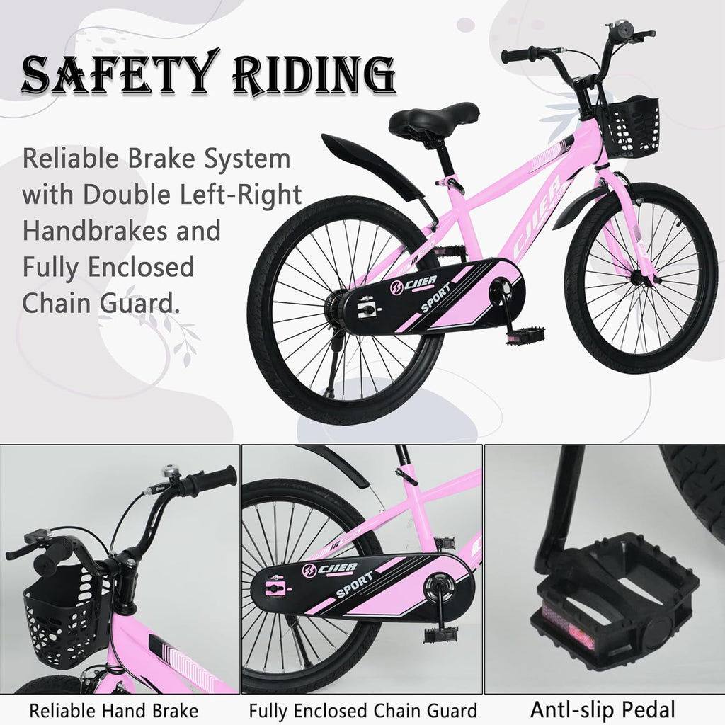 NEORIVER 14 Kids Bikes for Girls and Boys, Kids' Bicycles with Training Wheels, Ages 3-5 Years