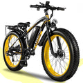 EOEOTWO 1500W Electric Mountain Bike for Adults,48V 15Ah Removable Battery 60Miles Longe Range, 34MPH Fast Cruiser Ebike, 26'' Fat Tire All-Terrain E-Bicycle with LED Display UL2849