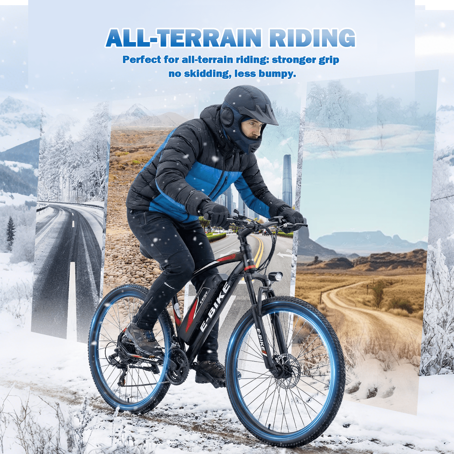 BroPath Electric Bike for Adults,26”Electric Mountain Bike,576WH Removable Battery& LCD Display, 25MPH,750W High Motor,Multi-Shock Absorption,7-Speed,Commuting E Bikes,UL2849