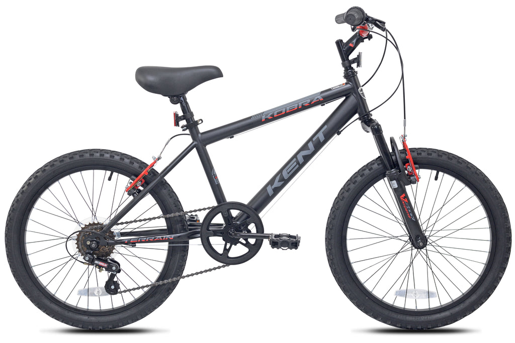 20 Kent Kobra Bicycle, 20 Wheels, Child Ages 7-14, Black