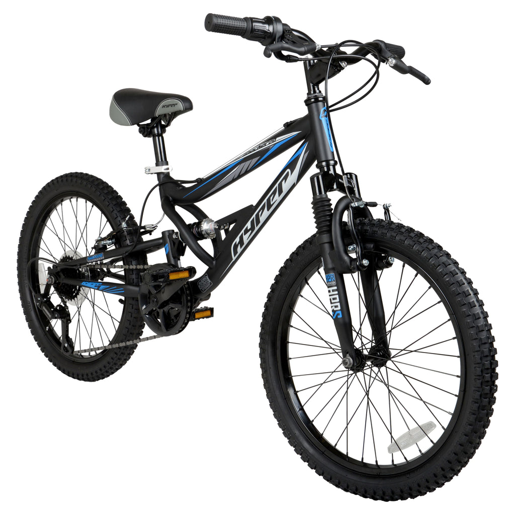 Hyper Bicycles Shocker Mountain Bike, 20 Wheels, Kids Age Group 8-13 Years, Black, Child
