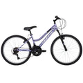 Huffy 24 Rock Creek Mountain Bike, Fits Riders 58” - 70”, Purple, Adult, Women's