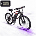 26’’ Electric Mountain Bike for Adults, 500W Peak Motor, 36V 12Ah Removable Waterproof Battery, 20 MPH, 30 Miles Range, 7-Speed Suitable for Mountain, Commuting, Shopping, or Trip, UL 2849