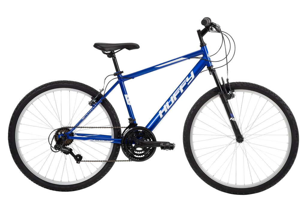 Huffy 26” Rock Creek Mountain Bike, Fits Riders 60”+, Blue, Adult, Men’s