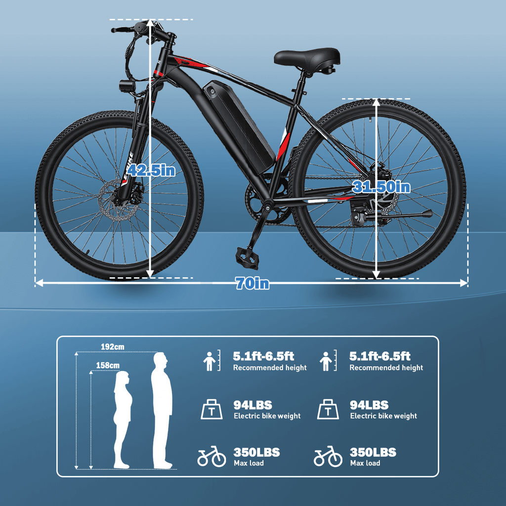 XKJ Electric Bike for Adults,26 EBIKE,25MPH, 40+Miles(PAS),Commuting Electric Mountain Bicycle with 576Wh Removable Built-in Battery,1000W Gear Motor with 7 Speed,Full Fork Suspension, UL 2849
