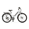 Concord 27.5 Step-Thru Electric Bike, 36V, Class 2, Aluminum, 49 Pounds, White, Unisex, Fits Riders 5'1 - 6'1