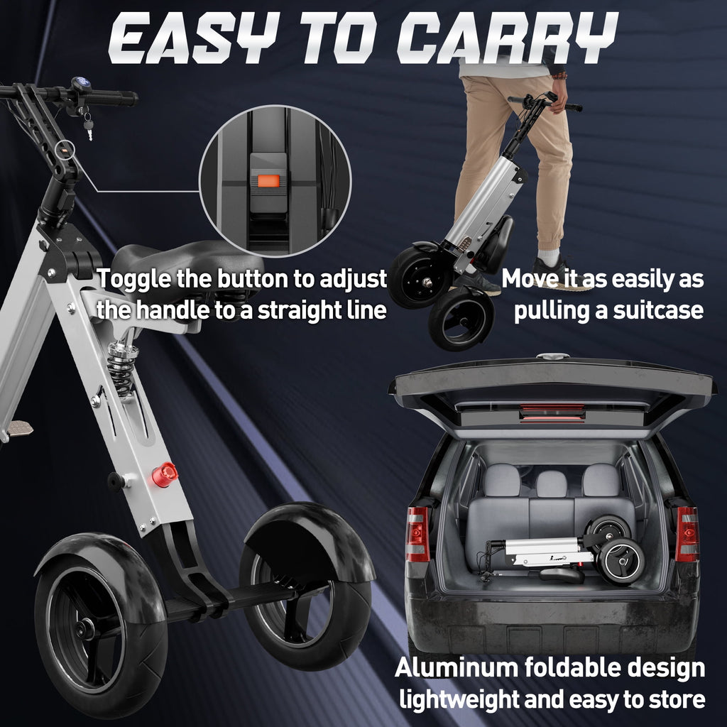 Skeri Electric Scooter Bike for Adults, 26x4 Fat Tire Full Suspension E-Mountain Bicycle,750W (Peak 1200) Motor 48V 20Ah 7-Speed Ebike UL2849