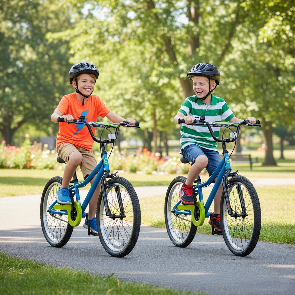 Hykolity Kids Bike Boy Girl Bicycle 16 inch for Children Age 4-7 Years Old Height 41-53 in Child Sport Bike Includes Training Wheel Basket Peach Pink