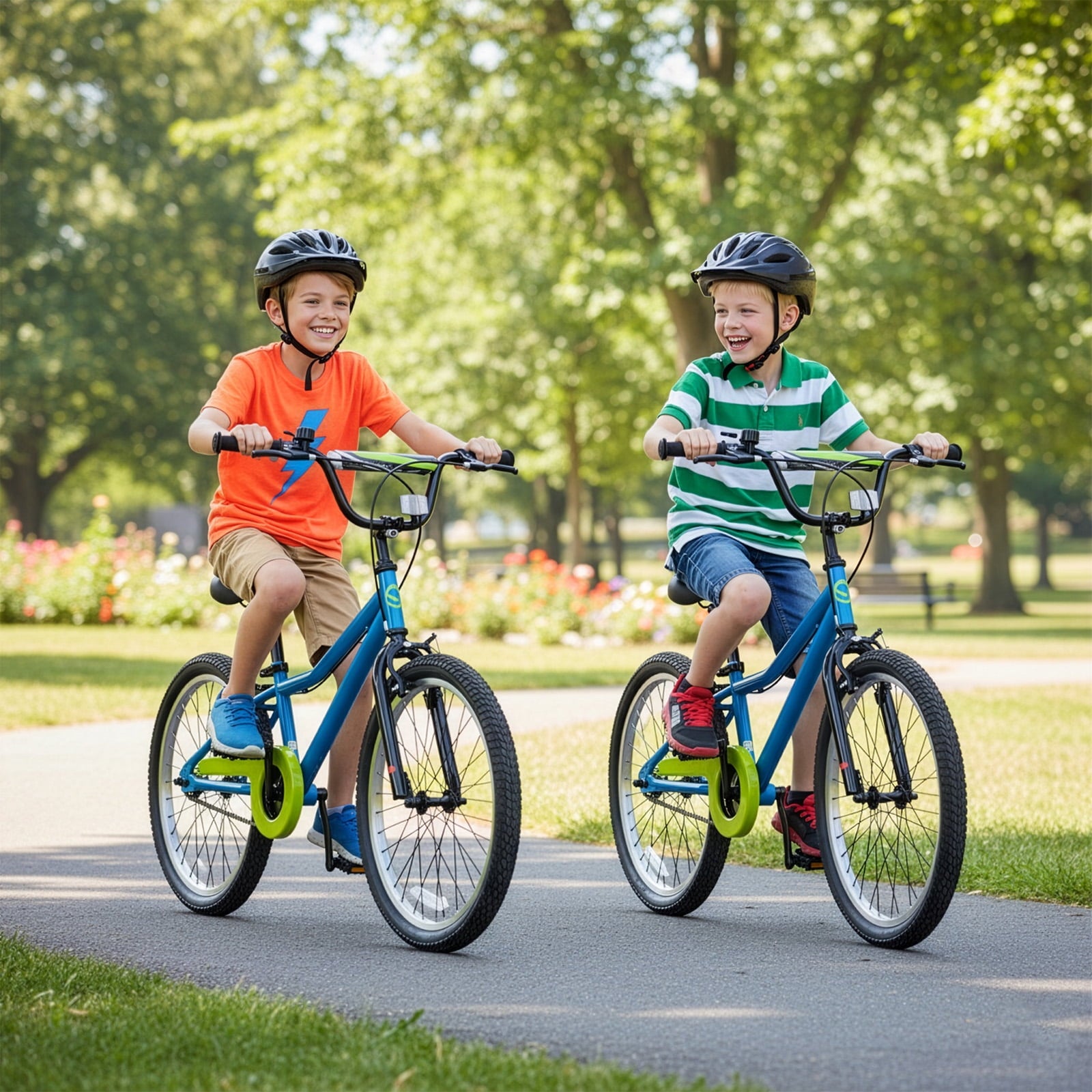 Hykolity Kids Bike Boy Girl Bicycle 16 inch for Children Age 4-7 Years Old Height 41-53 in Child Sport Bike Includes Training Wheel Basket Peach Pink