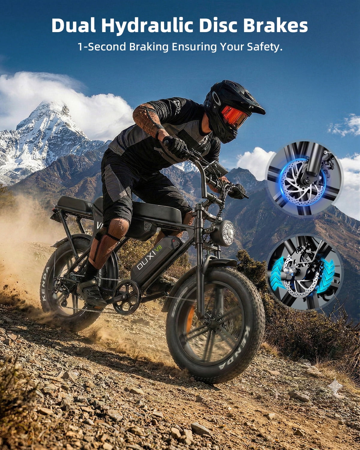 VTOKW Electric Bike for Adults, 500W Electric Bicycles with 36V 10.4Ah Battery, 16 Fat Tire Ebike, 20MPH E-Bike, E Bike for Adults UL2849
