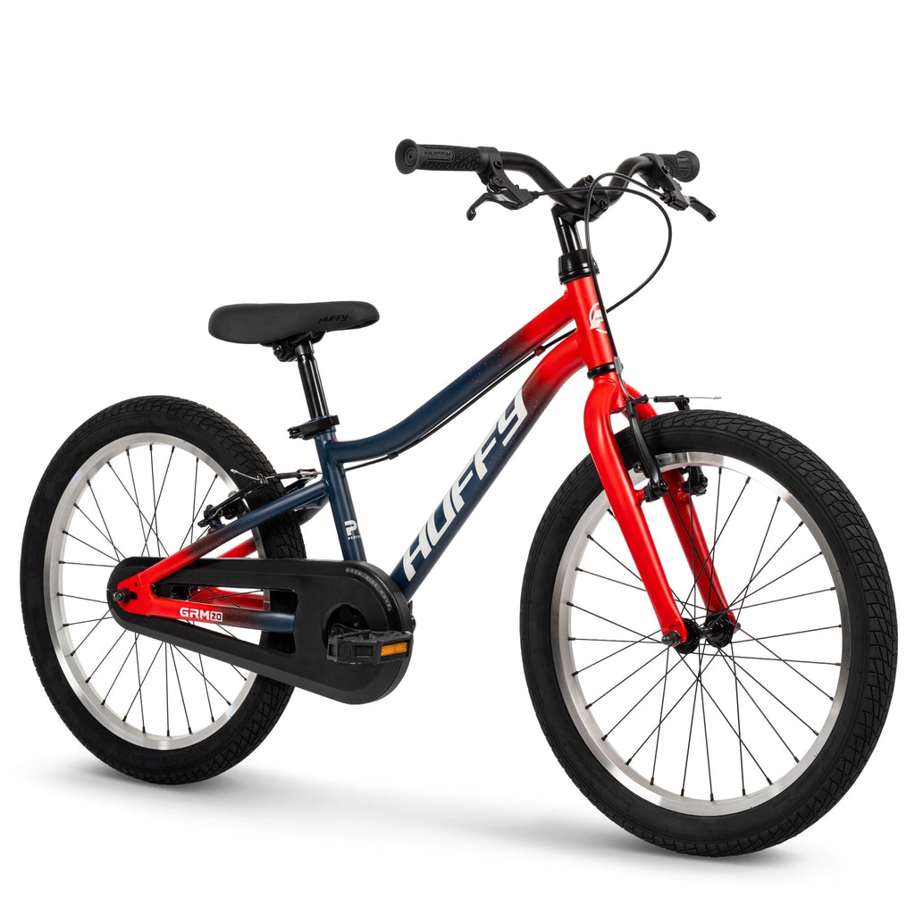 Huffy 20-Inch GRM Kids’ Bike, Perfect Fit Frame for a Natural Riding Position, Dual Braking System for Confident Control, Full Chainguard for Safety, Fits Riders 45–52 Tall, Blue