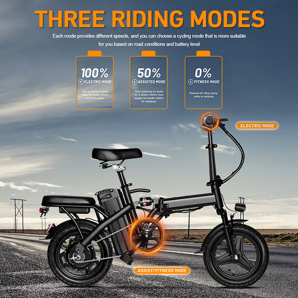 BroPath Electric Bike for Adults,26”Electric Mountain Bike 576Wh Internal Battery & LCD Display, with 7-Speed, 25MPH,Ebike,Full Suspension, 800W (Peak) Motor Commuter Electric Bicycle,UL2849