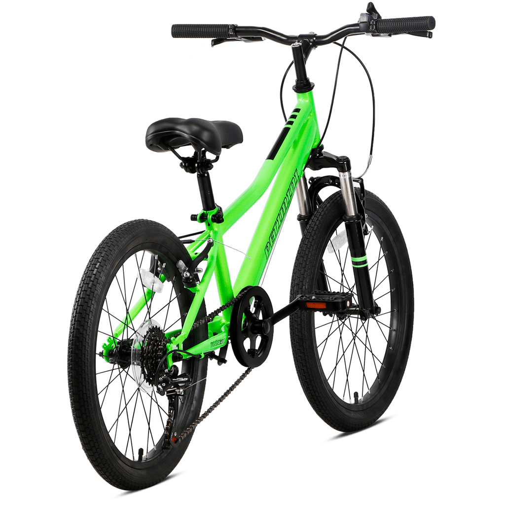 AVASTA 20'' Big Kids Mountain Bike for Age 6 7 8 9 10 11 12 Years Old Boys Girls Teen with Suspension Fork Front & Rear Dual Hand Brakes 6 Speeds Drivetrain, Green