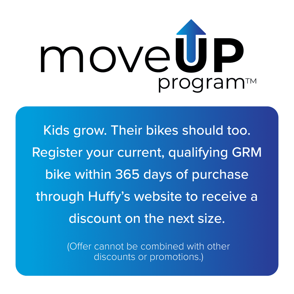 Huffy 20-Inch GRM Kids’ Bike, Perfect Fit Frame for a Natural Riding Position, Dual Braking System for Confident Control, Full Chainguard for Safety, Fits Riders 45–52 Tall, Blue
