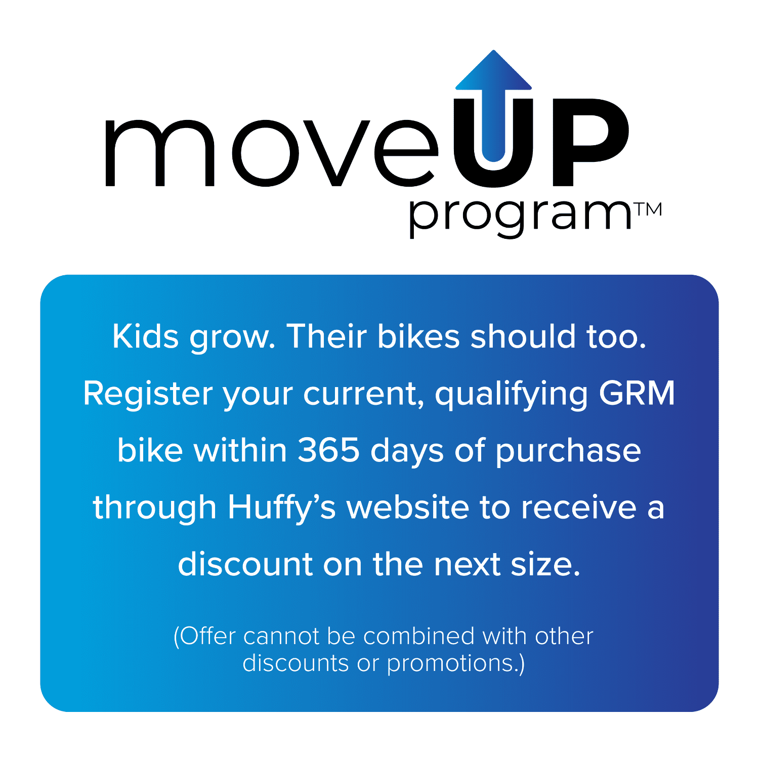 Huffy 20-Inch GRM Kids’ Bike, Perfect Fit Frame for a Natural Riding Position, Dual Braking System for Confident Control, Full Chainguard for Safety, Fits Riders 45–52 Tall, Blue