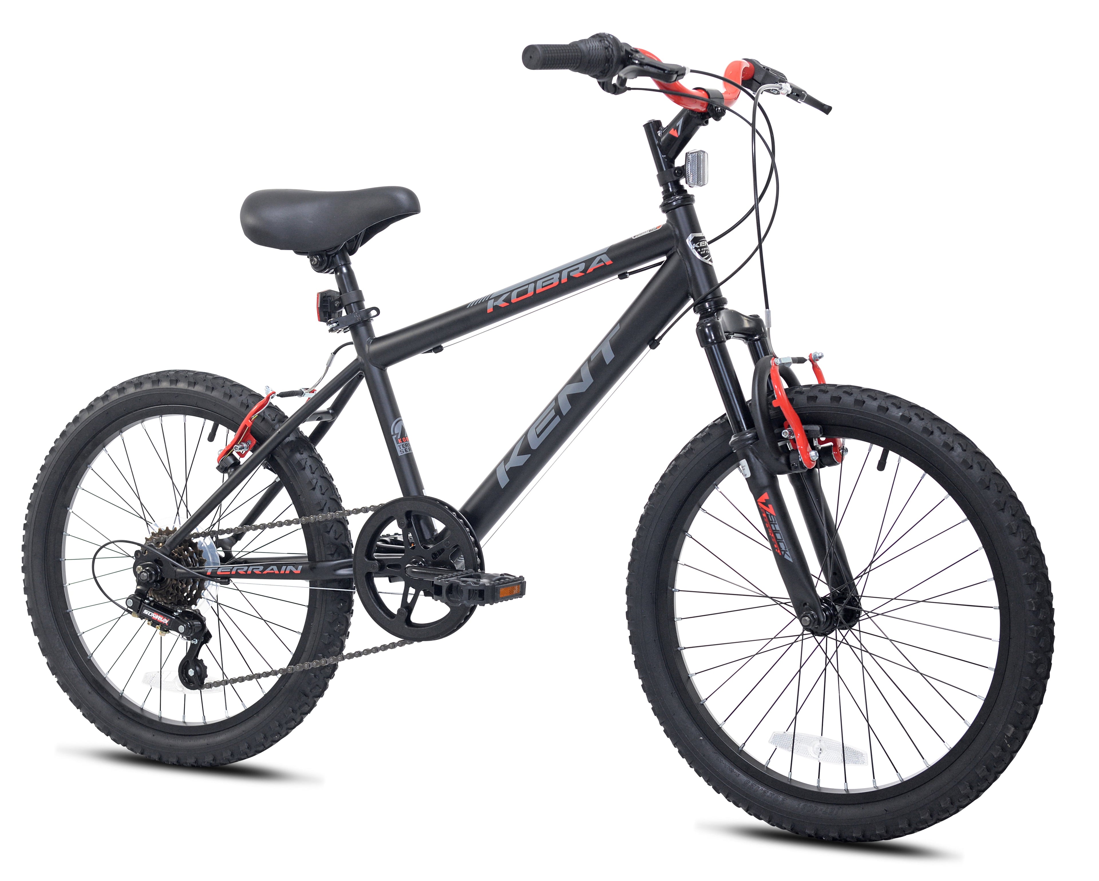 20 Kent Kobra Bicycle, 20 Wheels, Child Ages 7-14, Black