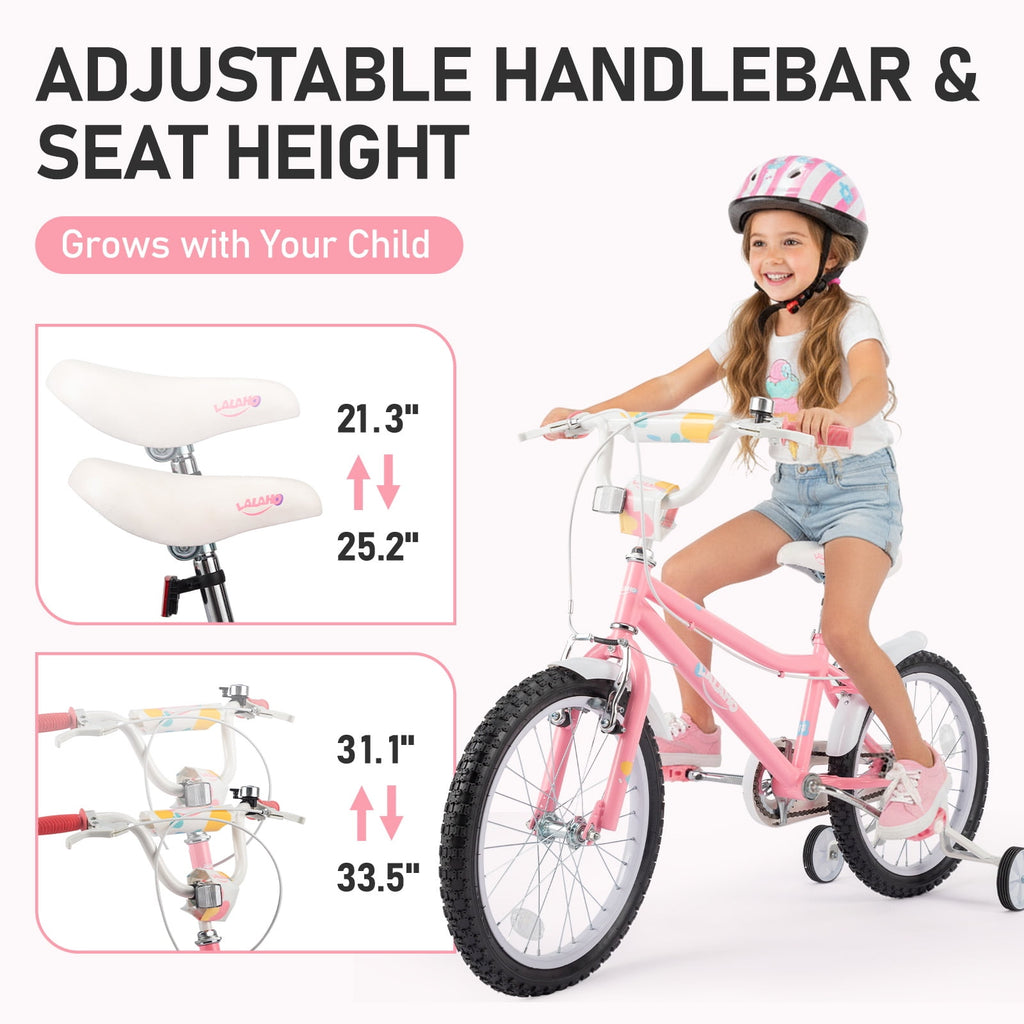 Ktaxon Kids Bike for Ages 2-5 Years Old, 12 Inches Kid's Bikes with Training Wheels, Children Bicycle for Boys Girls, Easy to Assemble, Learning to Ride, Blue