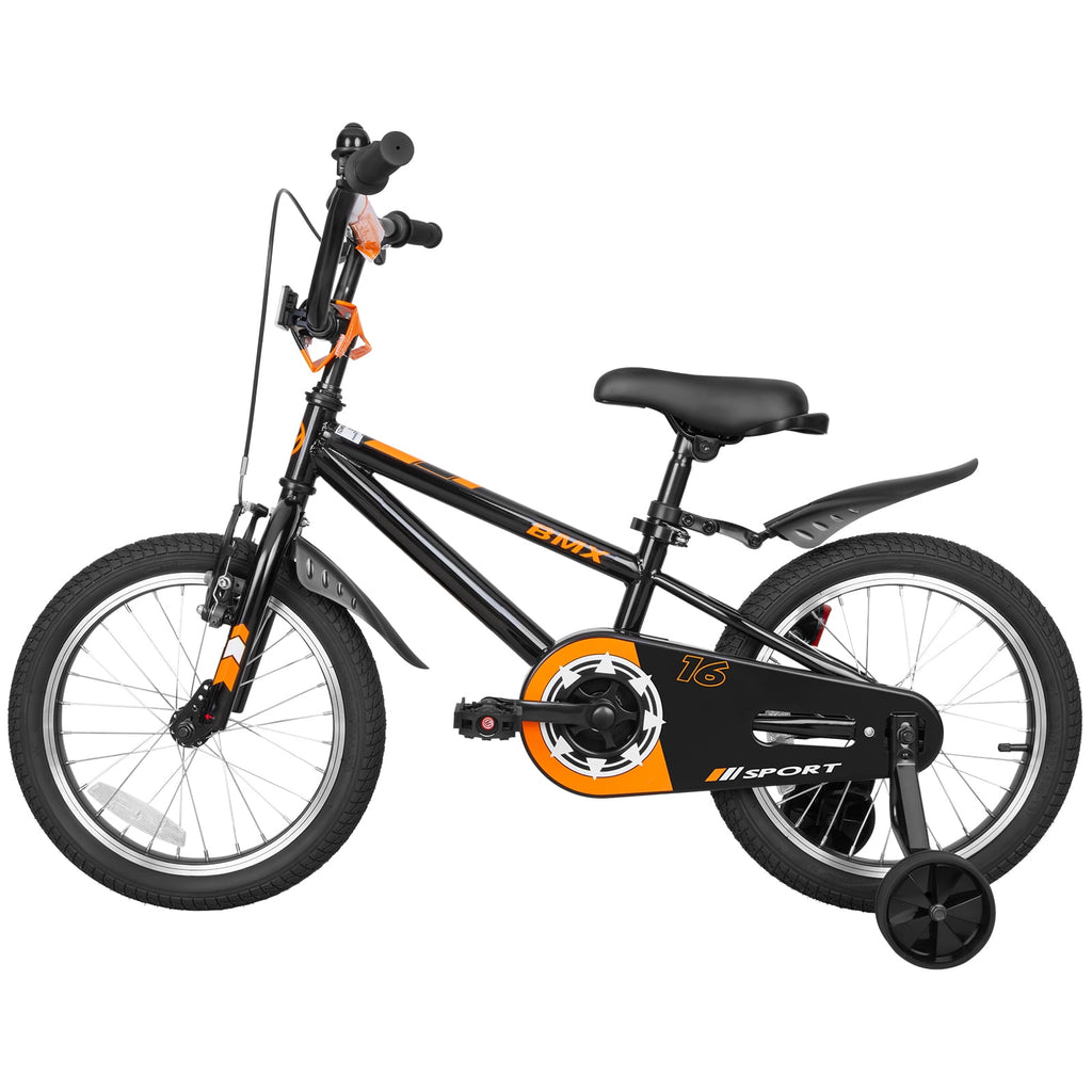 Anlibatt Kids Bike Boy Bicycle 16 inch for Children Age 4-6 Years Old Height 38-48 in Toddler Cycling Dual Hand Brakes Blue Sport Bikes