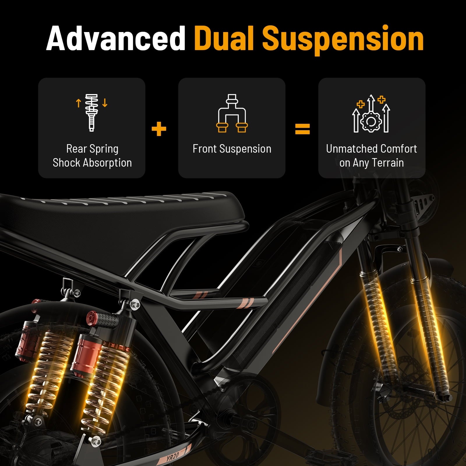 Jasion YR16 Electric Bike for Adults, 500W Motor 48V 12.5AH Removable Battery E-Mountain Bike, 16 Fat Tire Off-Road Electric Dirt Bike, 55 Miles Ebike for Teens, UL2849