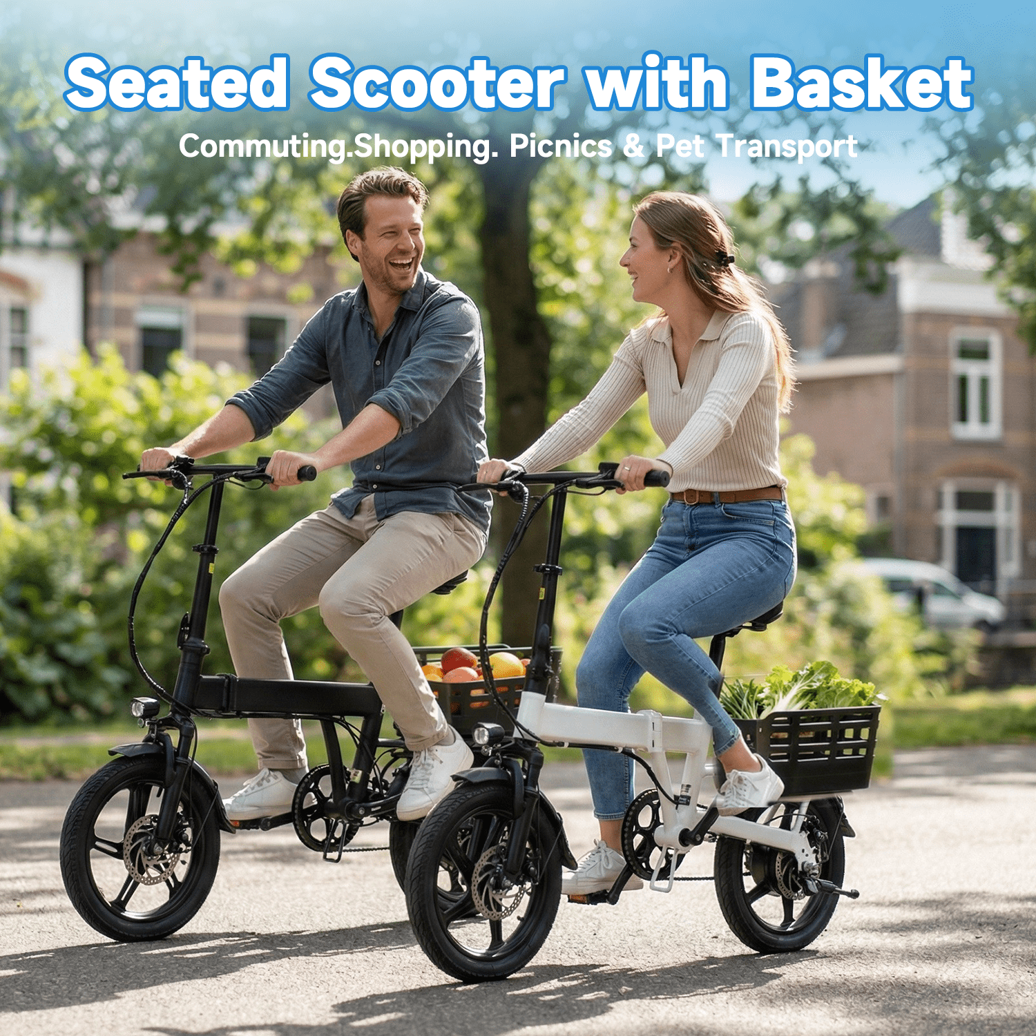XKJ Electric Bike for Adults, 26”Electric Mountain Bike 576Wh Internal Battery & LCD Display,750W (Peak) Motor,7-Speed, Lightweight Ebike for Teens,40 Miles, Full Suspension,UL2849