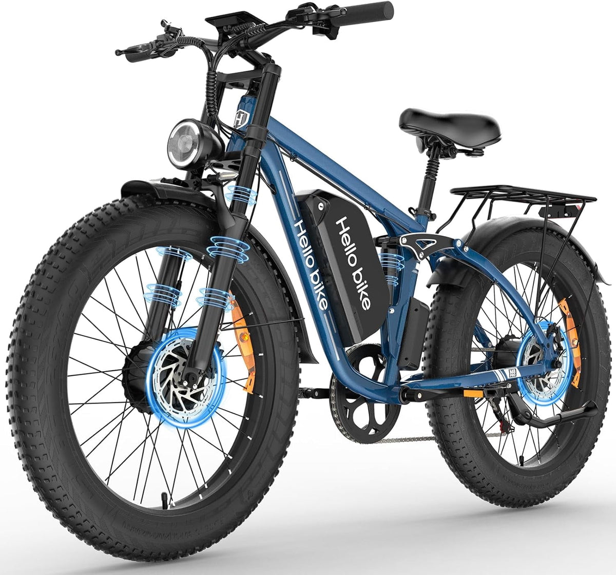 5000W Electric Bike for Adults, 52V 25Ah Max 45 mph 100 Miles, 26 Fat Tires City Commuting Ebike 7 Speed for Off-Road Mountain Riding UL 2849