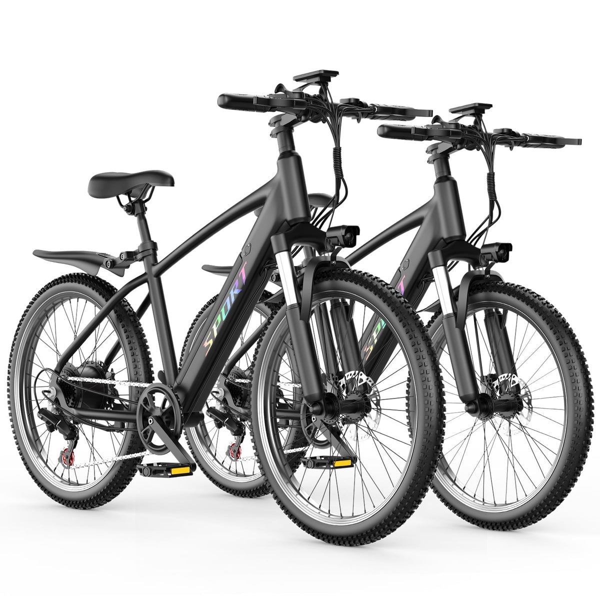 F28-1500W Peak 26 Electric Mountain Bike for Adults,48V 10.5A Off-Road E-Dirt Bike (Removable Battery）55 Mile Range,LCD Display,365 lbs Capacity,Pneumatic Tires-UL2849 Certified (Camp,Trail Rid)