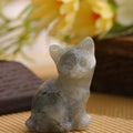 Cute Kitten Statues for Kitten Lovers and Collectibles,Cat Crystal Figurines