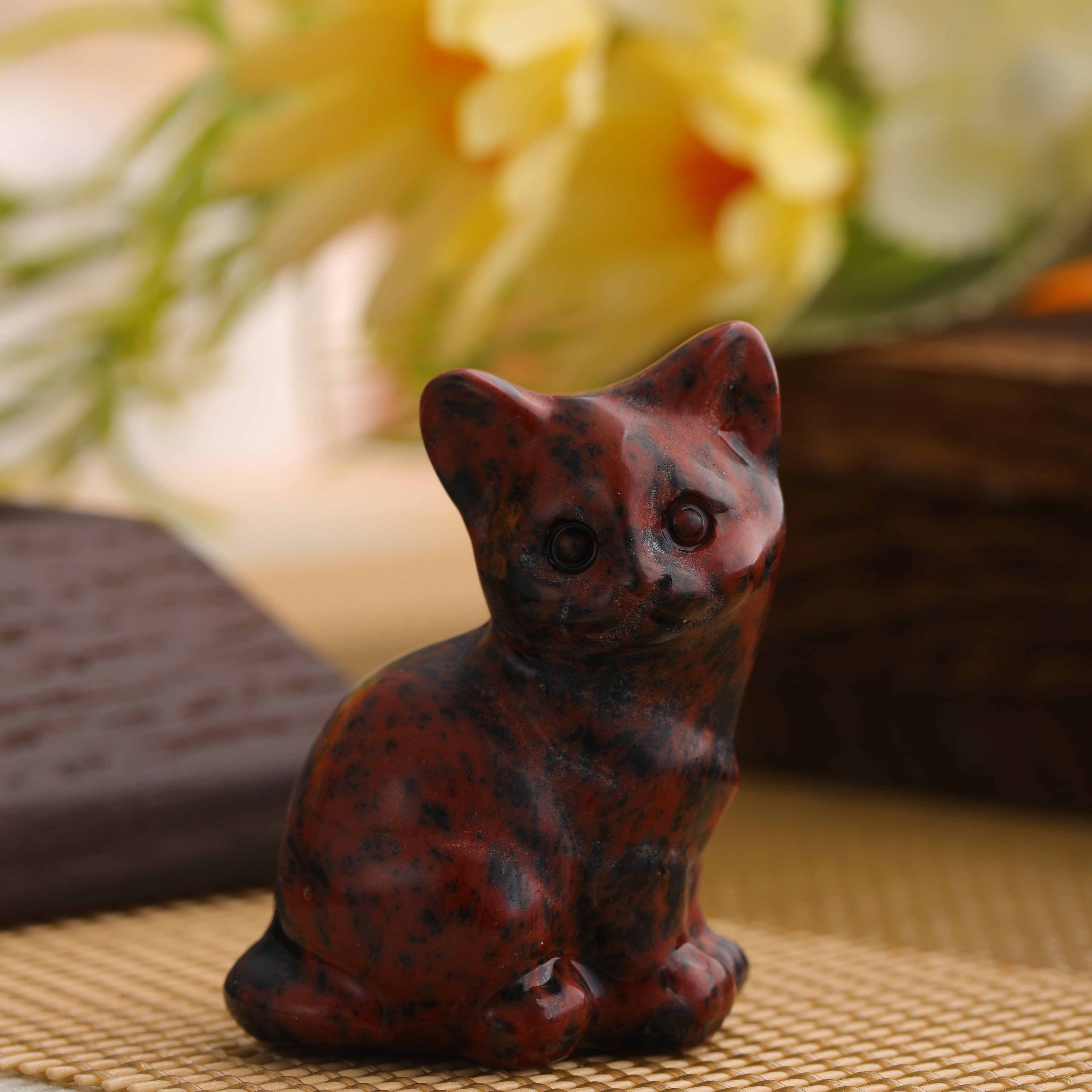 Cute Kitten Statues for Kitten Lovers and Collectibles,Cat Crystal Figurines