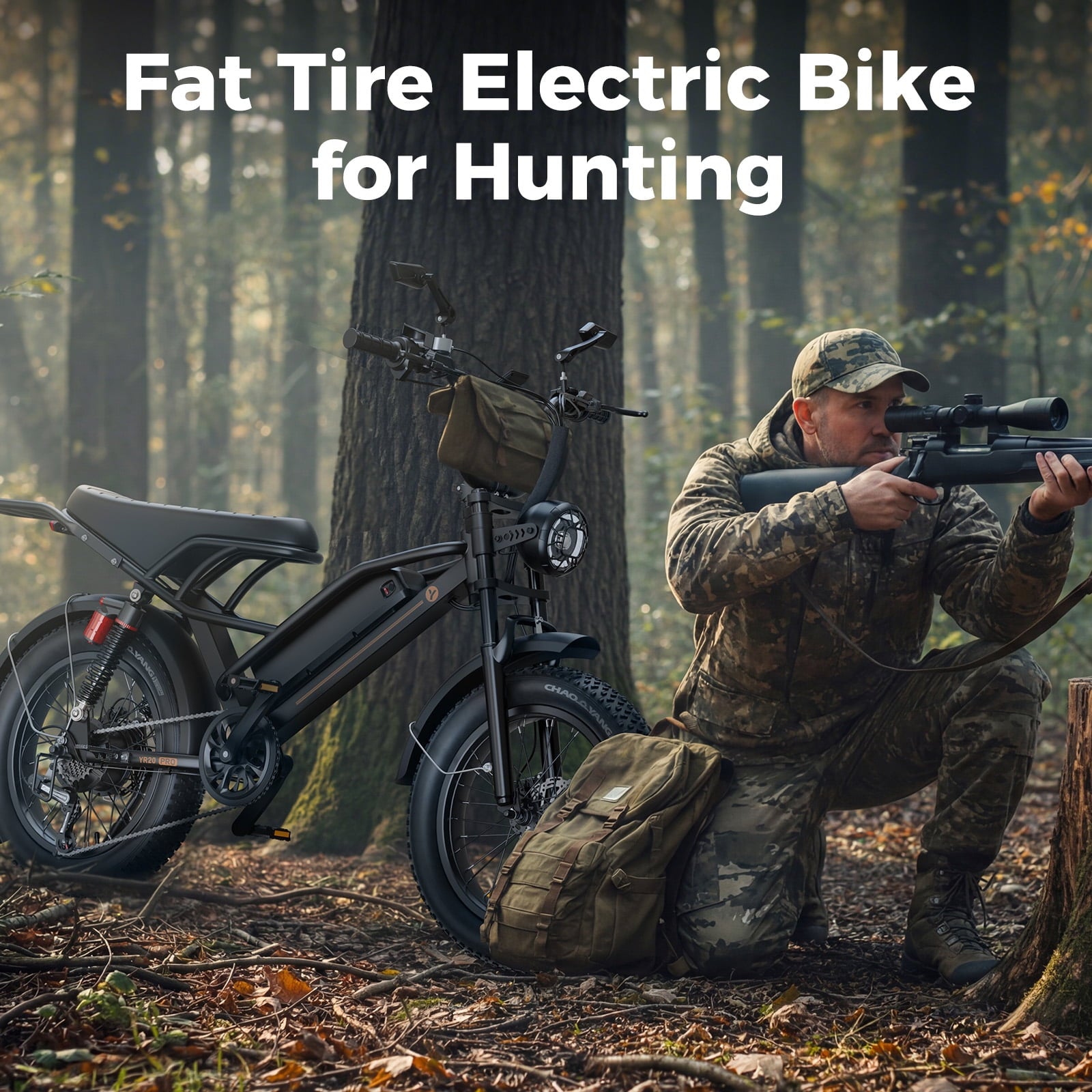 Jasion YR16 Electric Bike for Adults, 500W Motor 48V 12.5AH Removable Battery E-Mountain Bike, 16 Fat Tire Off-Road Electric Dirt Bike, 55 Miles Ebike for Teens, UL2849