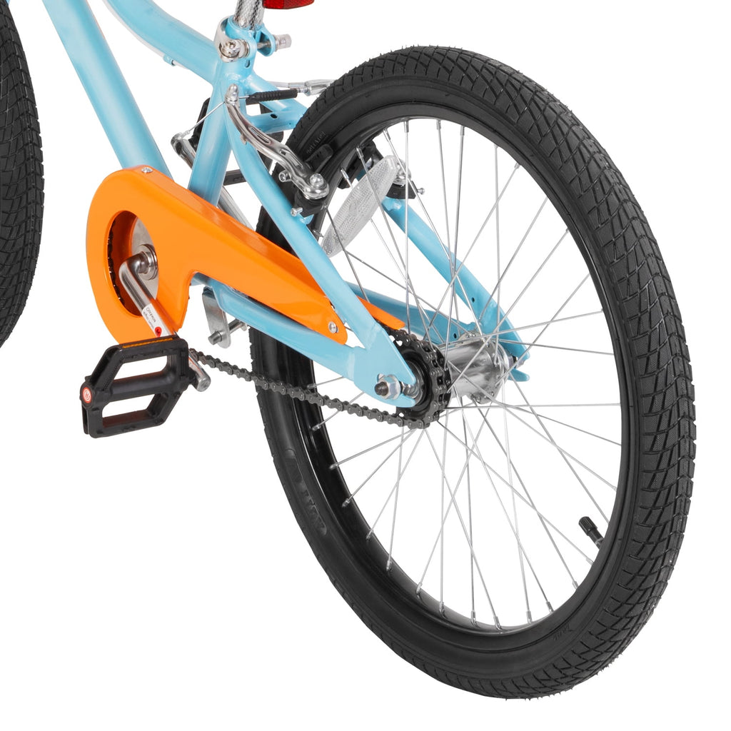 Hykolity Kids Bike Boy Girl Bicycle 16 inch for Children Age 4-7 Years Old Height 41-53 in Child Sport Bike Includes Training Wheel Basket Peach Pink