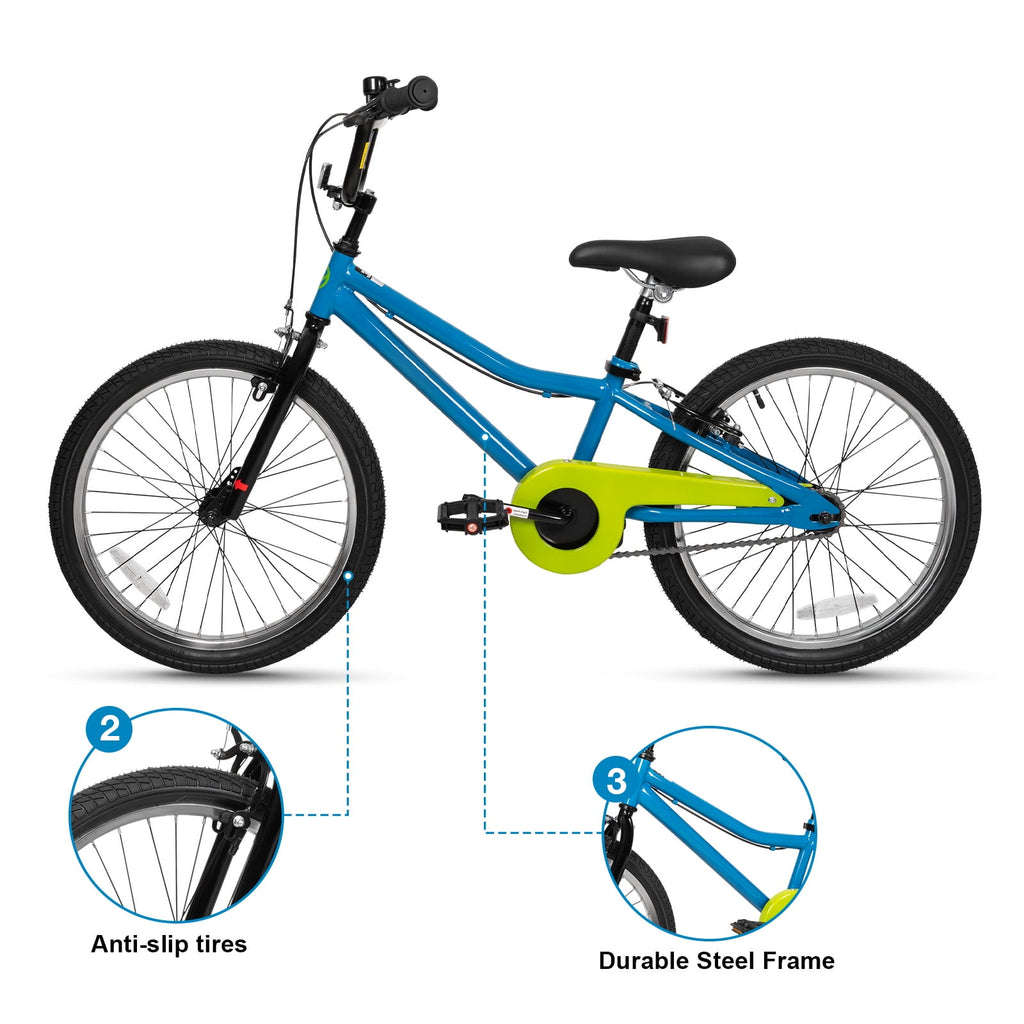 Hykolity Kids Bike Boy Girl Bicycle 16 inch for Children Age 4-7 Years Old Height 41-53 in Child Sport Bike Includes Training Wheel Basket Peach Pink