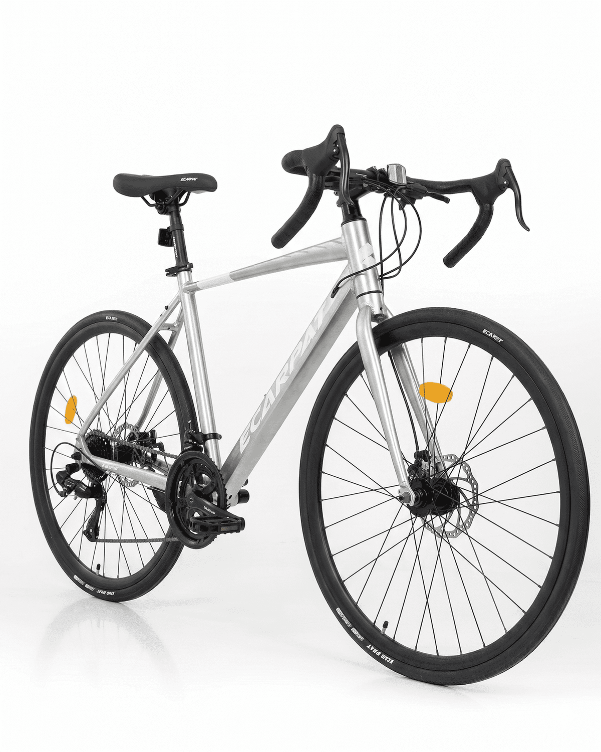 700C Road Bike 16 Speed, Sport Bike Performance Aluminum Road Bike, City Commuter Bicycle with Dual Disc Brakes, Lightweight Racing Bicycle for Men &Women, Cream