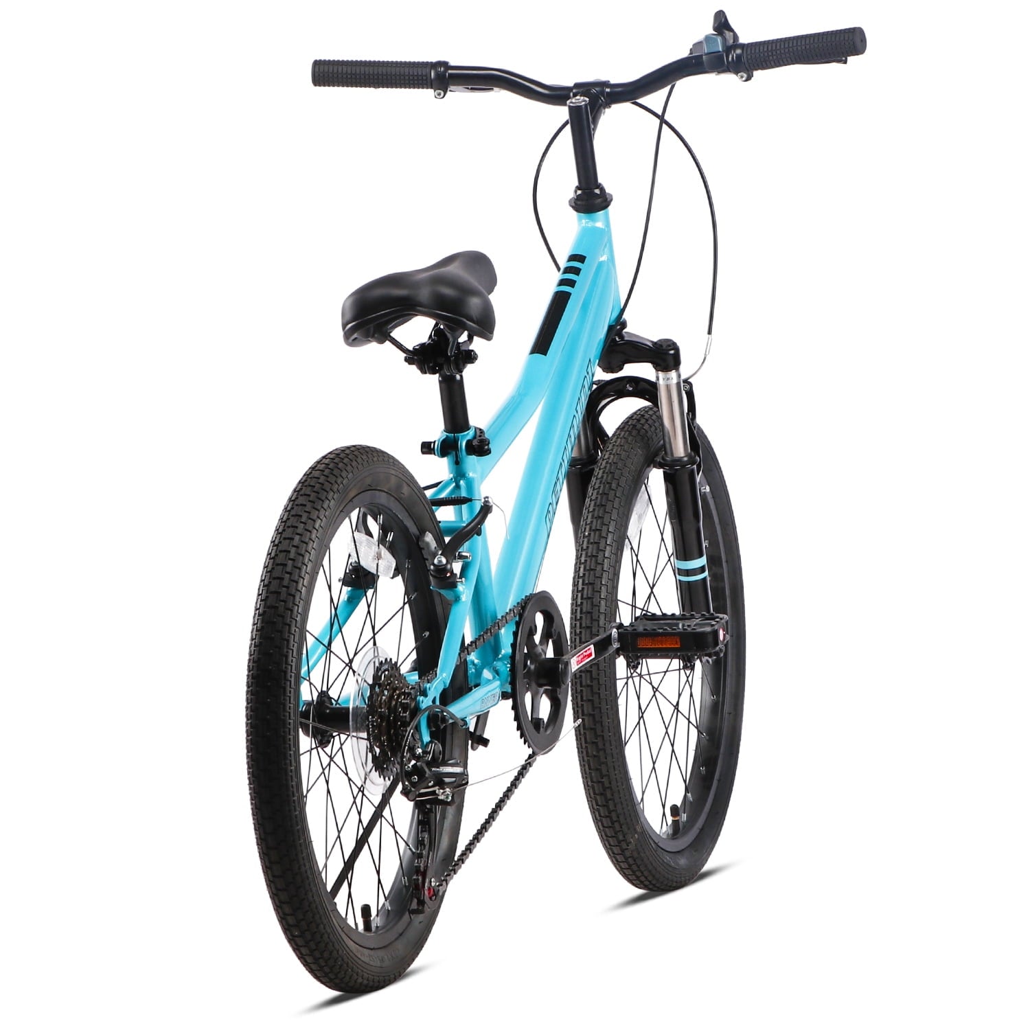 AVASTA 20'' Big Kids Mountain Bike for Age 6 7 8 9 10 11 12 Years Old Boys Girls Teen with Suspension Fork Front & Rear Dual Hand Brakes 6 Speeds Drivetrain, Green