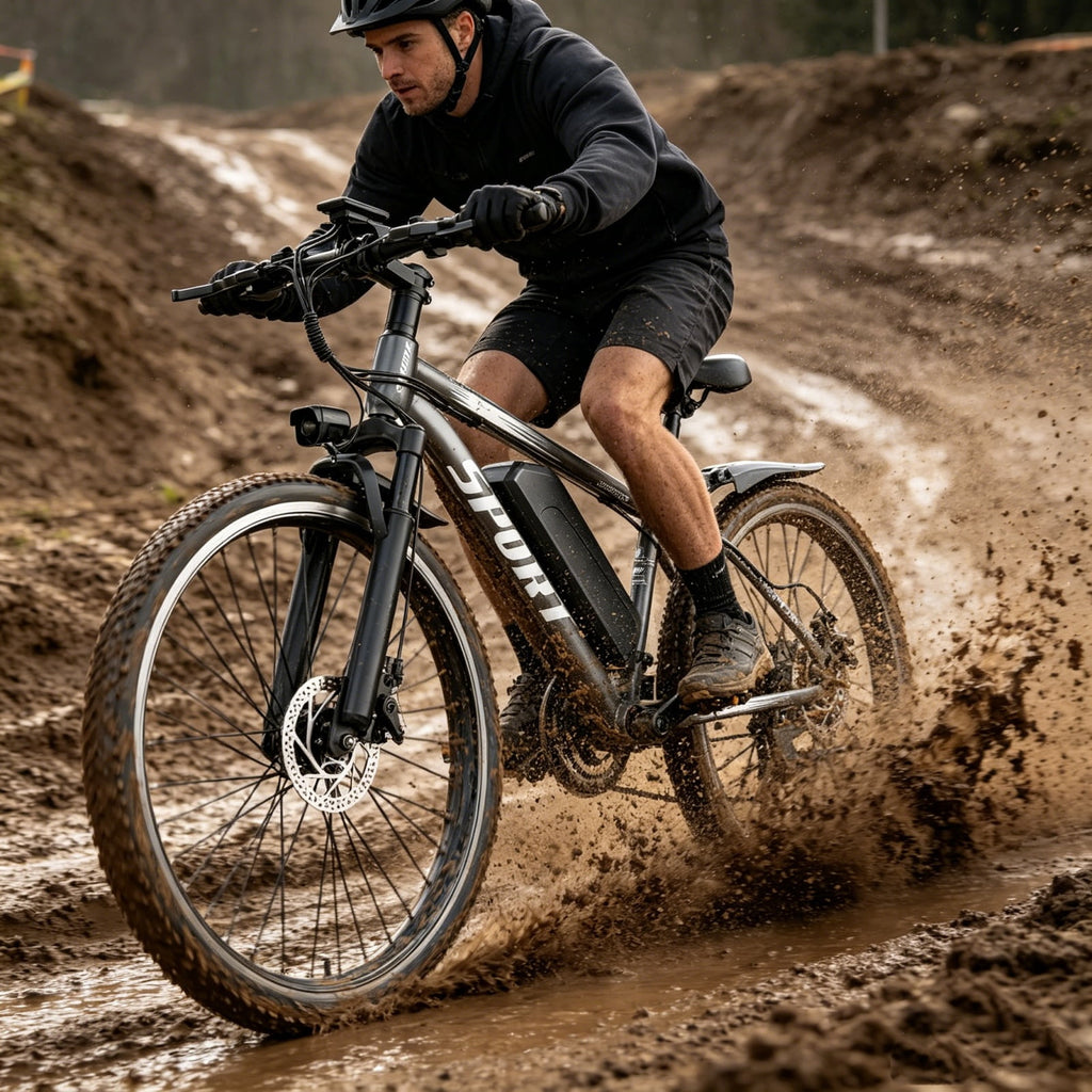 1200W Adult Electric Mountain Bike, 48V 10A Removable Battery-65 Miles, 26 Professional Shock Absorbing Tires,30MPH Off-Road Motorcycle,7 Speed Ebike,UL2849