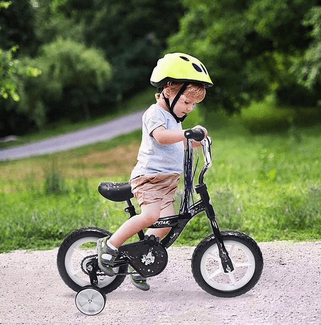 USToyOutlet 12 Kid's Beginner Bicycle for 2-4 Years Old Boys' and Girls' Bike Foam Tire for Indoor Use No Brake - Pink