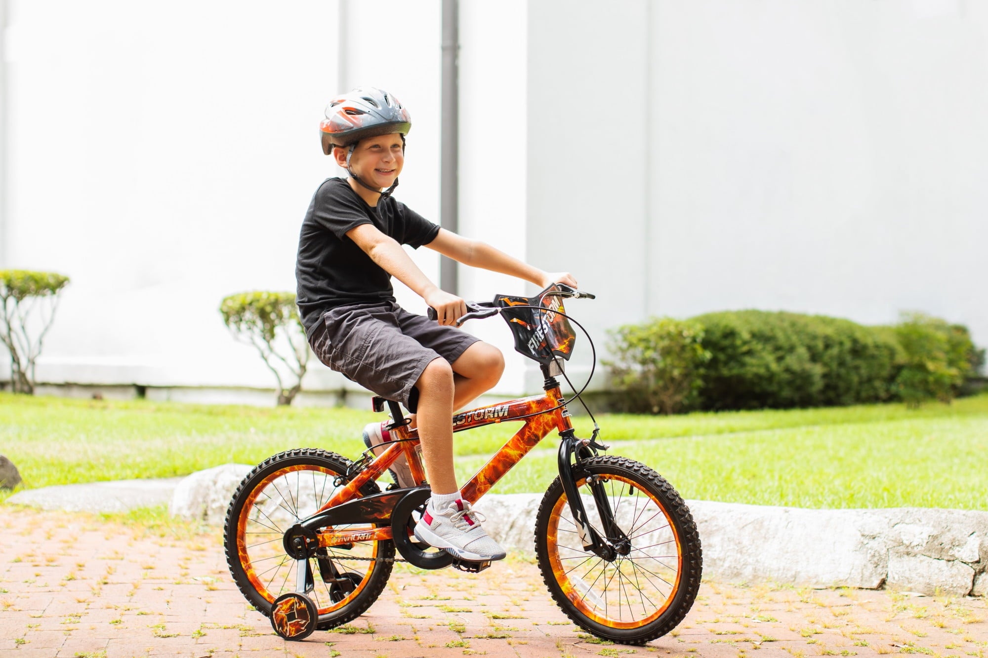 Dynacraft Firestorm Boys 18 BMX Bike, For Ages 6-9, Durable Steel Frame
