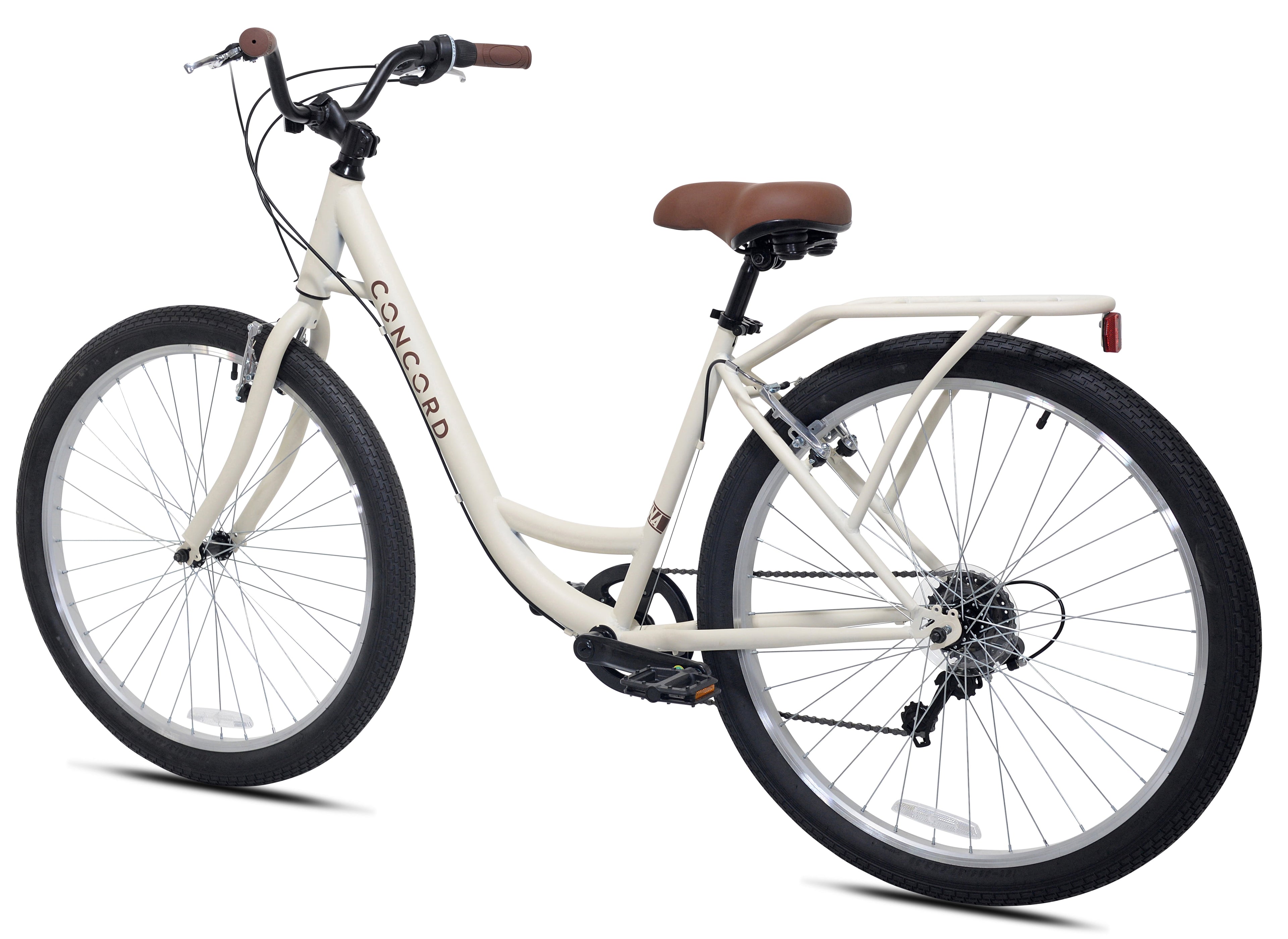 Concord 27.5 Laguna Comfort Bicycle, 27.5 Wheels, Fits Adult Riders 5'4-6'2, Unisex, Cream