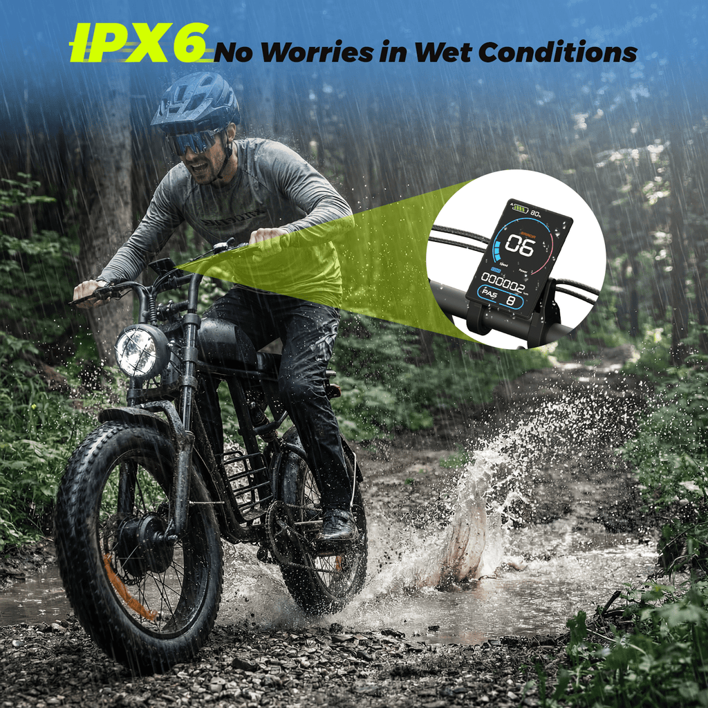 Electric Bike for Adults, 3000W Dirt Bike, 37MPH, 48V 35Ah E-Bike, 100 Miles Electric Motorcycle, 20 Fat Tire Off-Road Bike, All Terrain for Mountains, Snow, Sand, Road