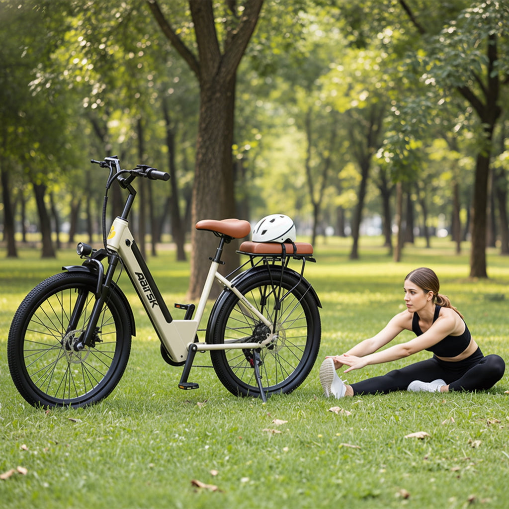 Unibike 250W Electric Bike for Adults, 36V 13AH Removeable Battery, 26'' City Bicycle, 15MPH Commuter Women Ebike