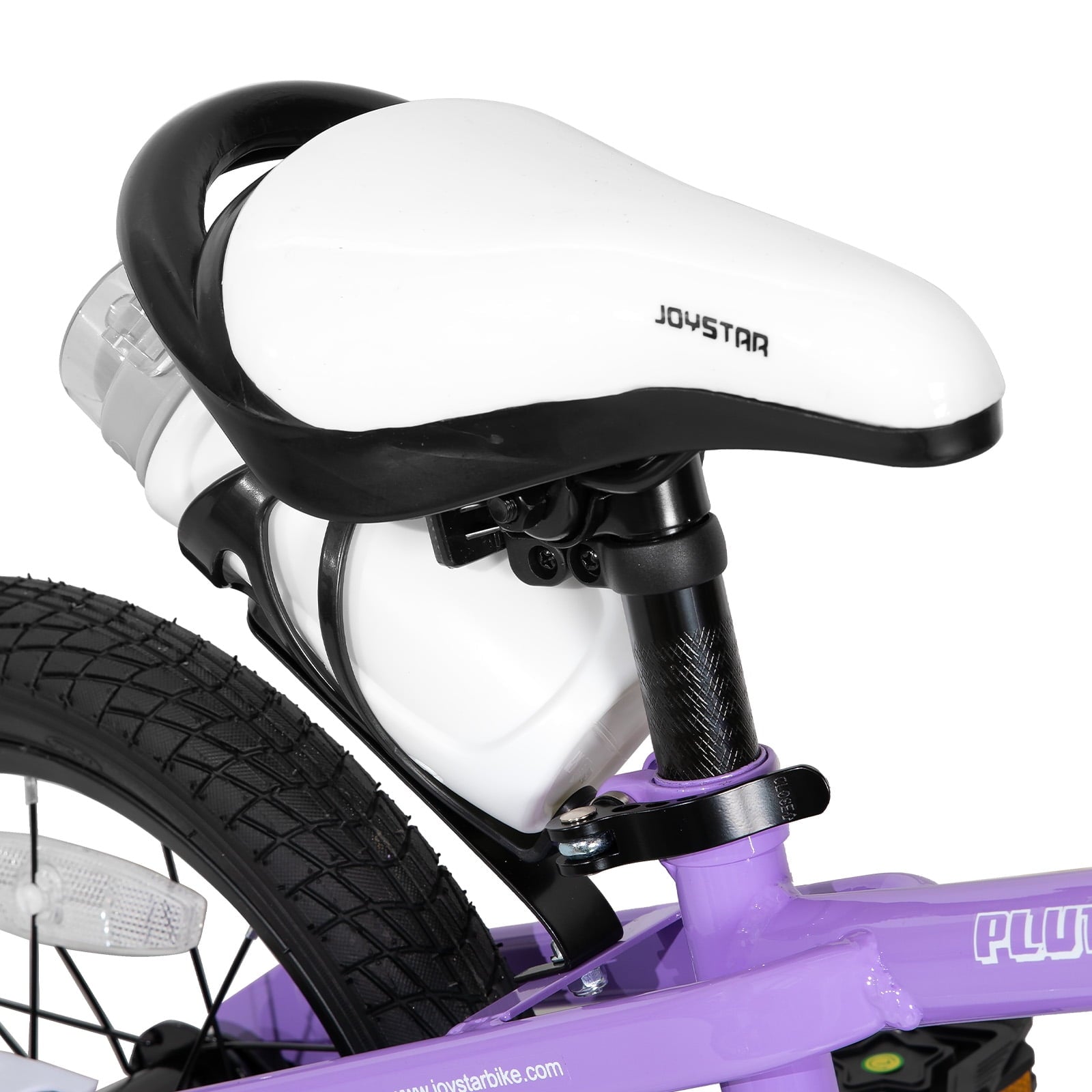 JOYSTAR Pluto Kids Bike with Training Wheels for 14 inch Bike, Gray