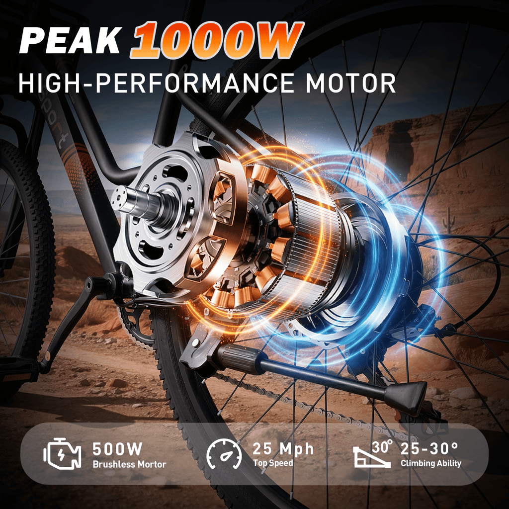 OwnGold 14IN Folding Electric Bicycles for Adults Teens with Basket,500W Peak Motor Up to 20 mph Range 30 Miles,36V 12Ah Removable Battery,Commuter/Shopping Mini Ebike,UL 2849