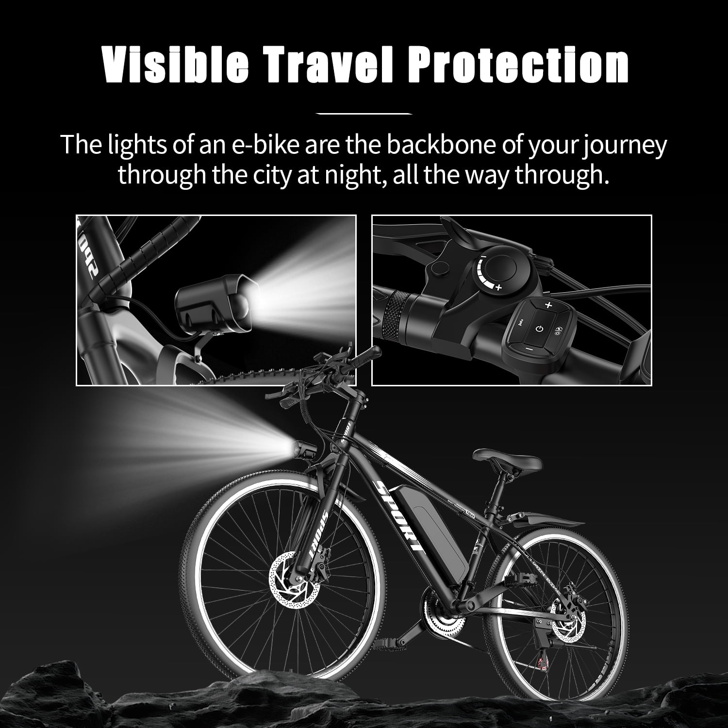 1200W Adult Electric Mountain Bike, 48V 10A Removable Battery-65 Miles, 26 Professional Shock Absorbing Tires,30MPH Off-Road Motorcycle,7 Speed Ebike,UL2849