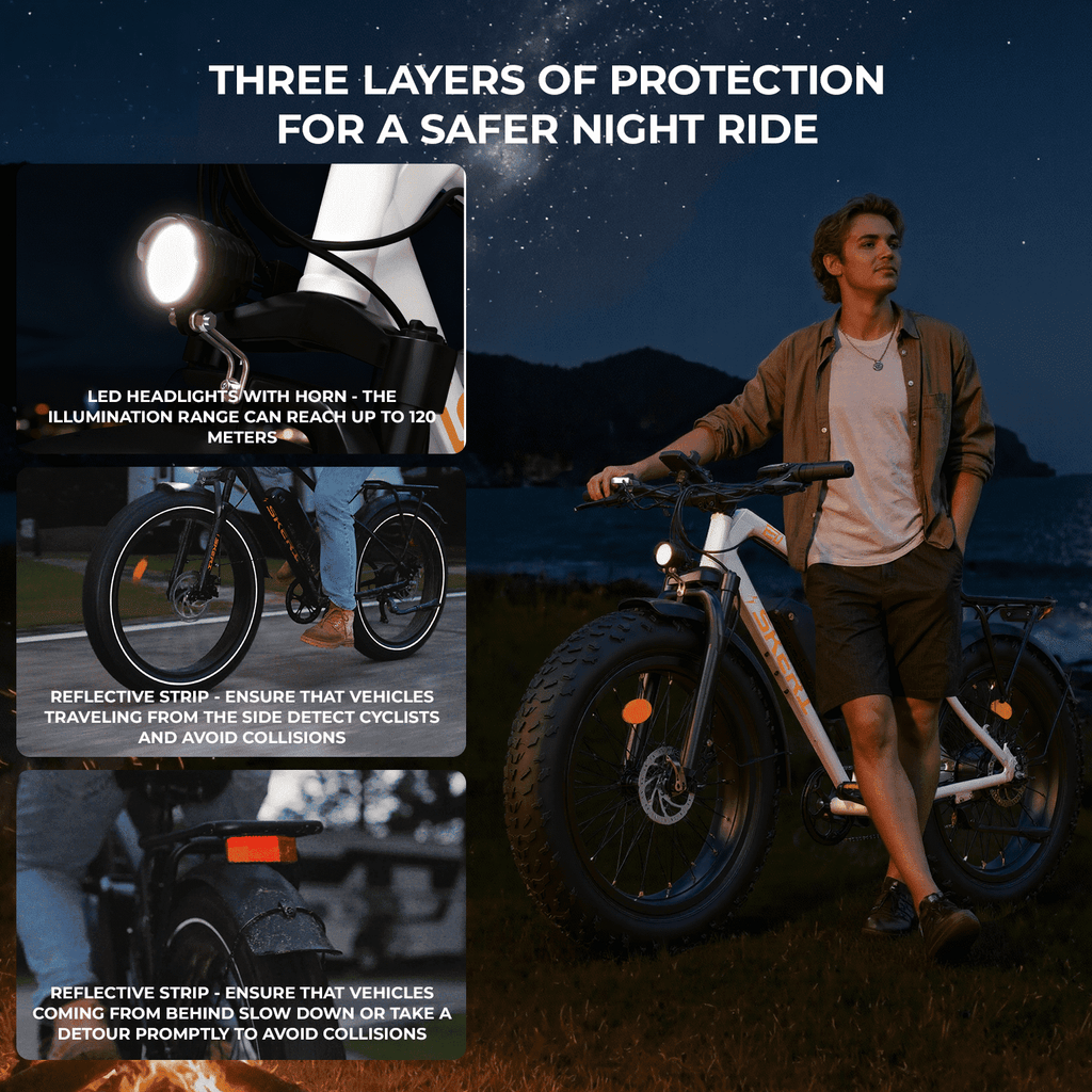 Skeri Electric Bike, 26x4.0 Fat Tire E Bike, 500W (Peak 1000) Motor, 48V 15.6Ah Removable Electric Bike for Adults, 60 Miles & 25 mph, Electric Bicycle with 7 Speed and Front Suspension