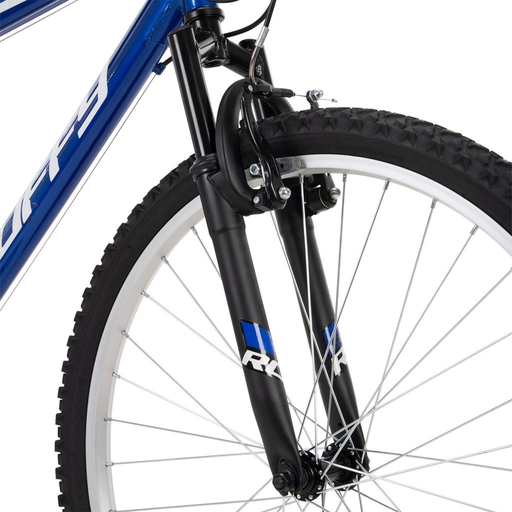 Huffy 26” Rock Creek Mountain Bike, Fits Riders 60”+, Blue, Adult, Men’s